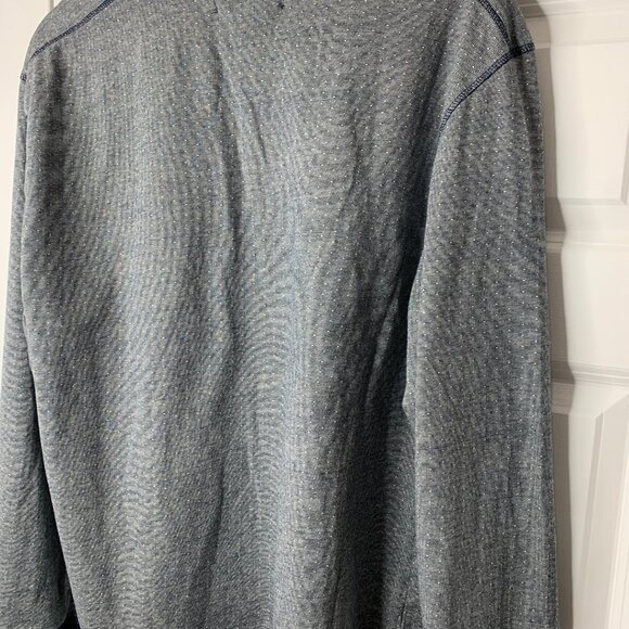 U.S. Polo Assn. Denim Co. Men’s Grey/Blue 100% Cotton Henley Top - Picture 9 of 16